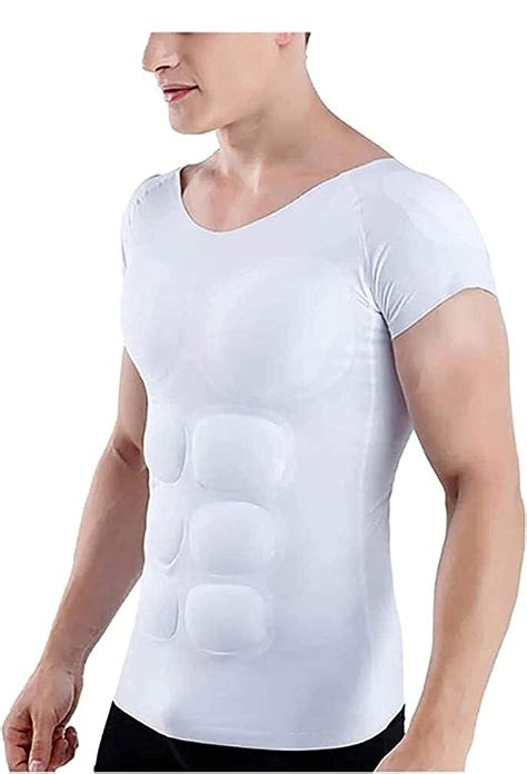 fake muscle man clothes|funky bod muscle padded undershirt.